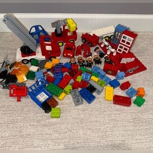3.6 LB lot Lego Duplo ft 1st Responder sets and random pieces
